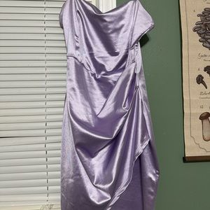 Size medium homecoming, dress, light, shiny purple color